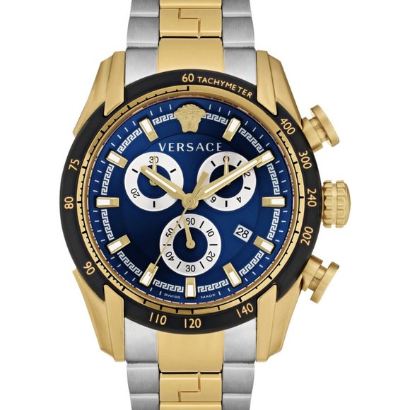 Men's Versace Two Tone 44mm Watch